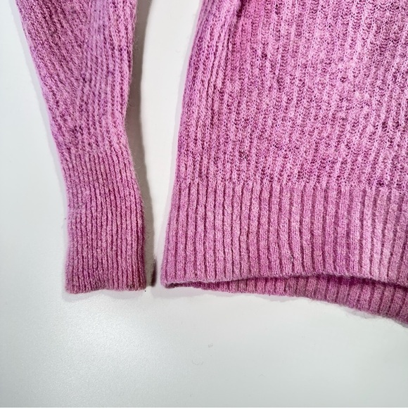 Everlane alpaca mock neck cozy ribbed sweater XS pink - Picture 4 of 11